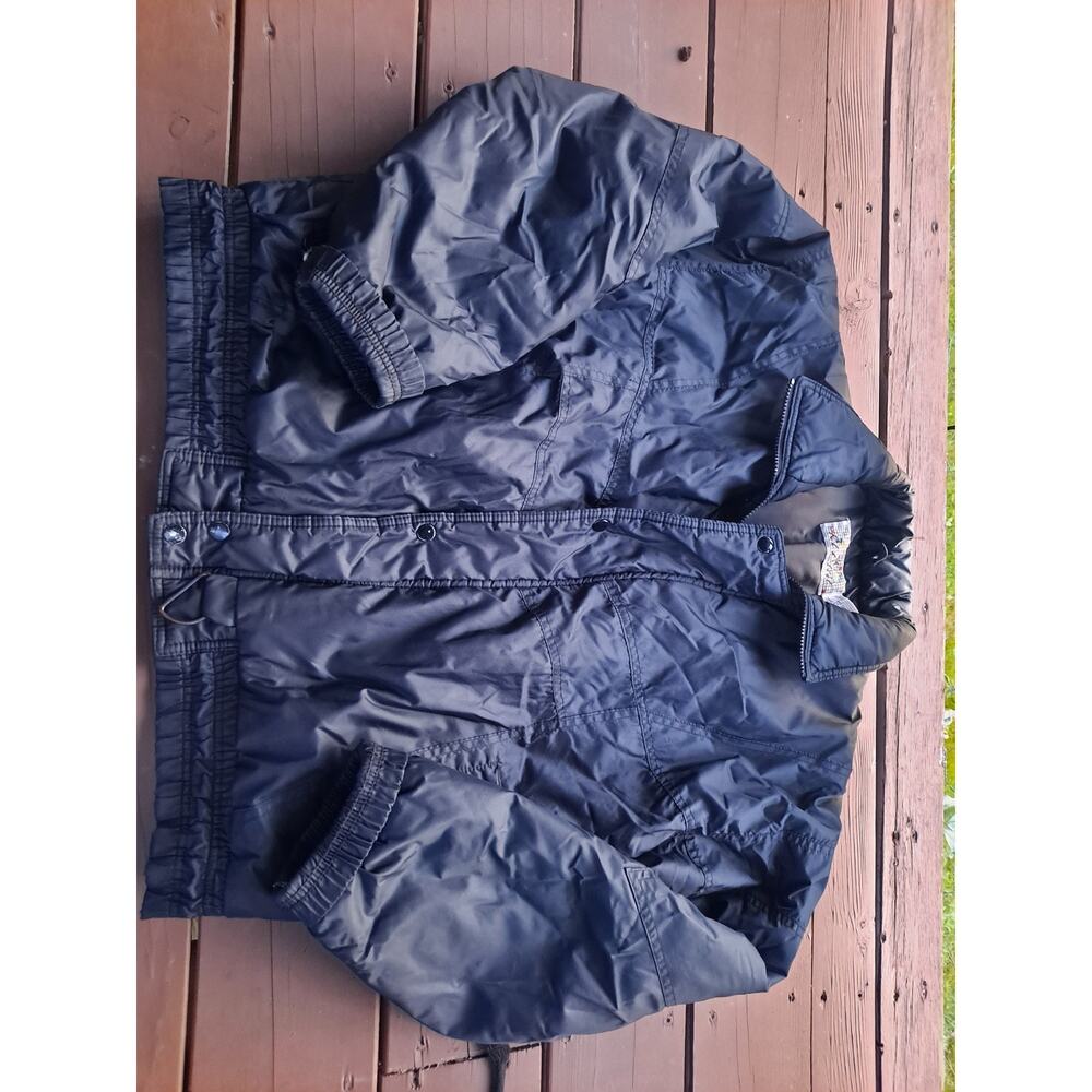 Vintage SKI REPAGE Size Medium Black Retro Ski Jacket
